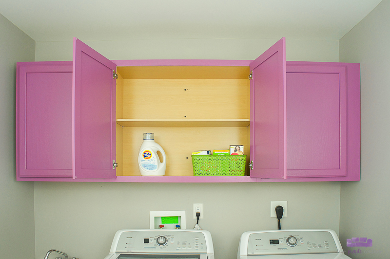 laundry room cabinets painted
