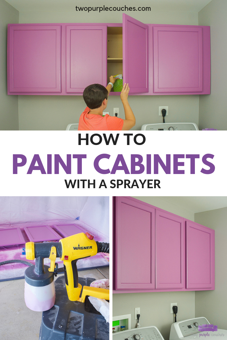 painting cabinets PIN collage