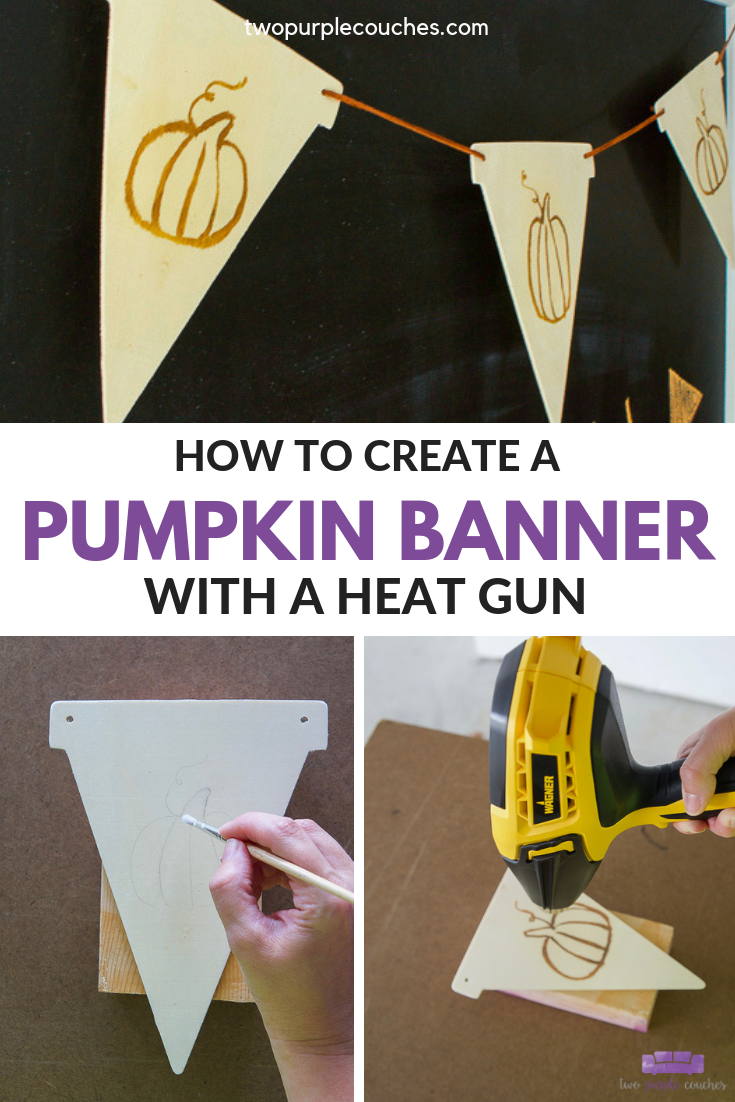 how to create a diy pumpkin banner 