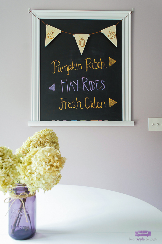 diy pumpkin banner