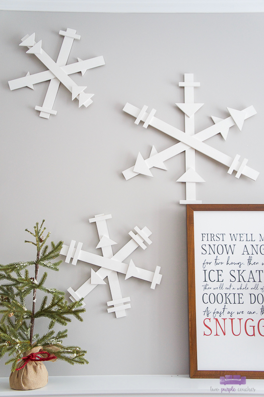 diy wood snowflakes decorations